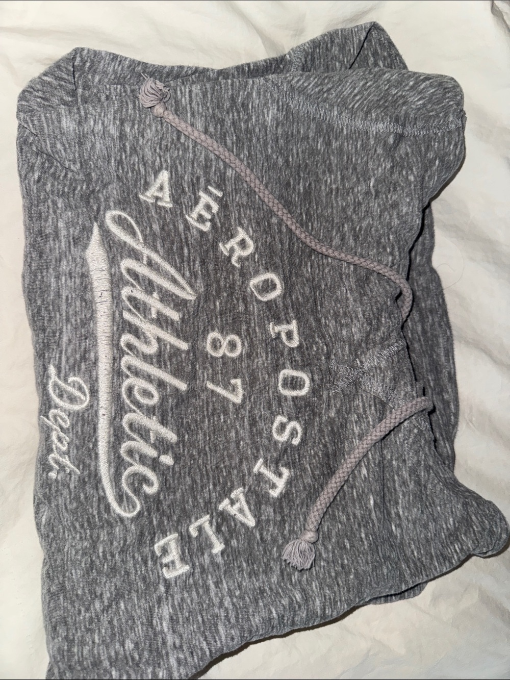 Aeropostale Gray Pullover Hoodie with Logo
